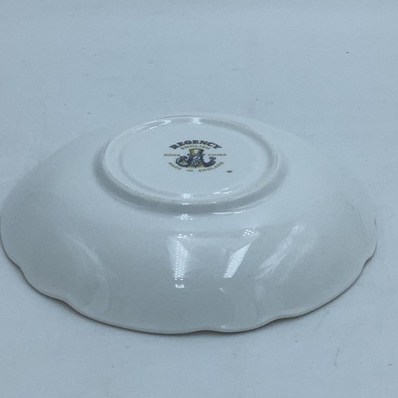 Regency English Bone China Pansy Teacup and Saucer - Picture 12 of 12